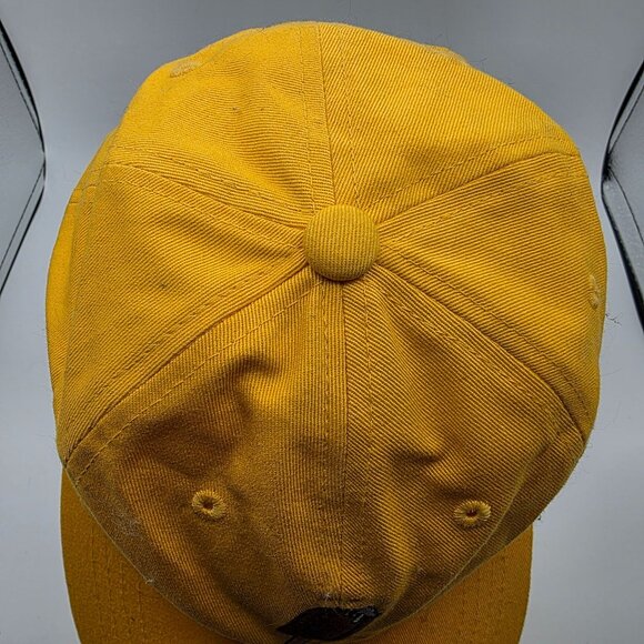 Yellow Baseball Dad Hat With Ice Cream Bar Adjustable Strapback Outdoors - Picture 6 of 8